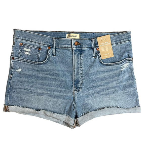 Madewell Pants - NWT Madewell  High Rise Denim Shorts 33